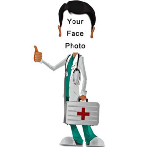 Fun Photo Stand Doctor Male