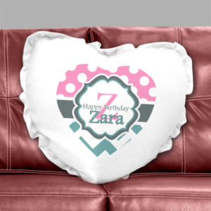 Heart Pillow White