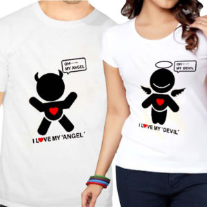 Couple Tshirts My Devil My Angel