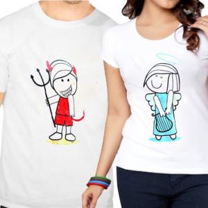 Couple Tshirts Devil Angel