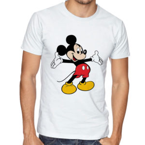 Mickey Mouse Style White Tshirt