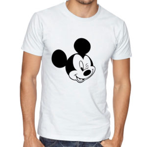 Mickey Mouse Face White Tshirt