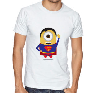 Minions Superman White Tshirt