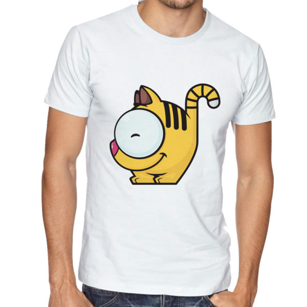 Cute Cat White Tshirt