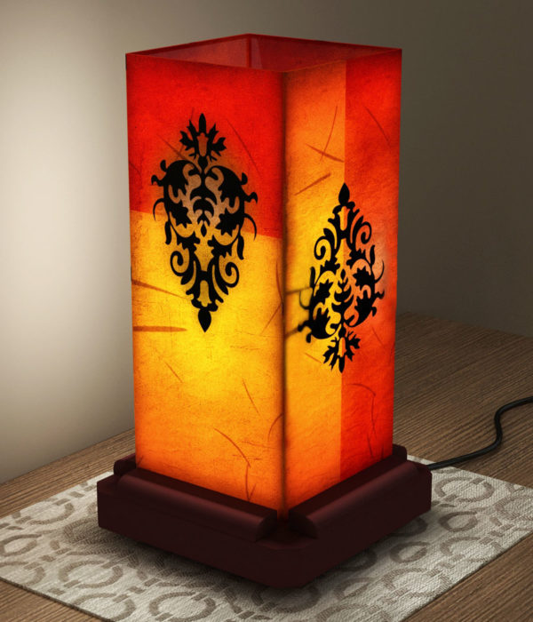 Retro Damask Lamp Shade