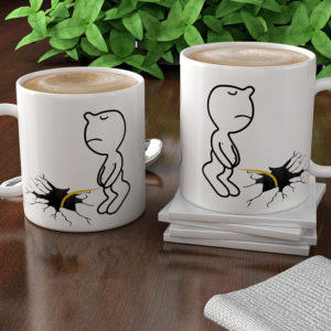 Mr P Pissing Coffee Mug