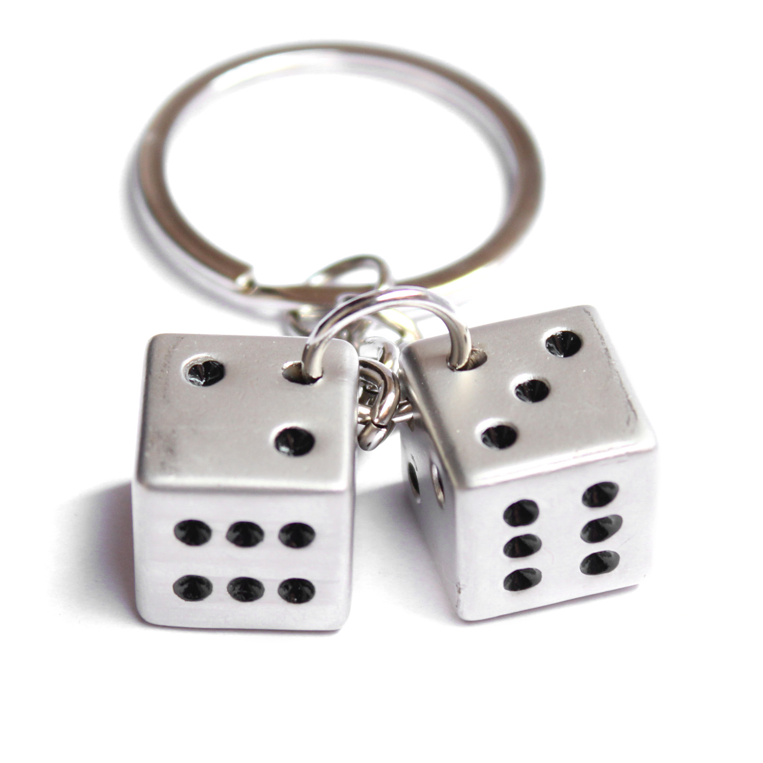 Ludo Dice Metal Key Chain