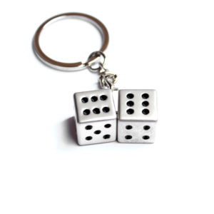 Ludo Dice Metal Key Chain