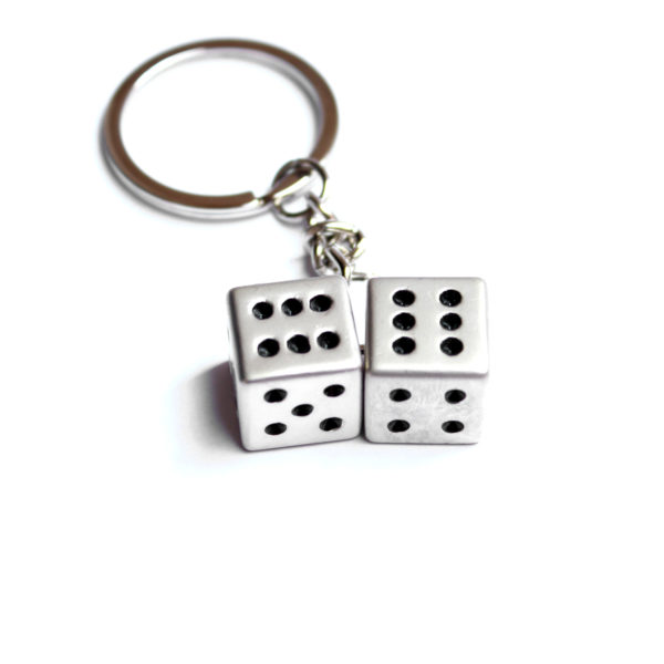 Ludo Dice Metal Key Chain - Image 2