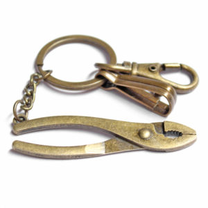 Vintage Flat Nose Pliers Pendant Key Chains-Key Ring