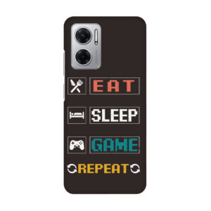 Eat Sleep Game MI 11 Prime Phone Back Cover