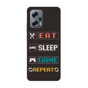 Eat Sleep Game MI K 50i Phone Back Cover