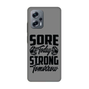 Sore Today Strong Tomorrow Mi K 50i Phone Back Cover