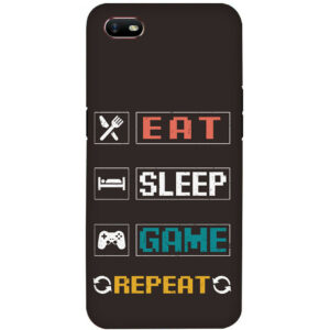 Eat Sleep Game OPPO A1K Back Cover