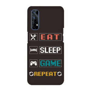 Eat Sleep Game REALME 7 Back Cover