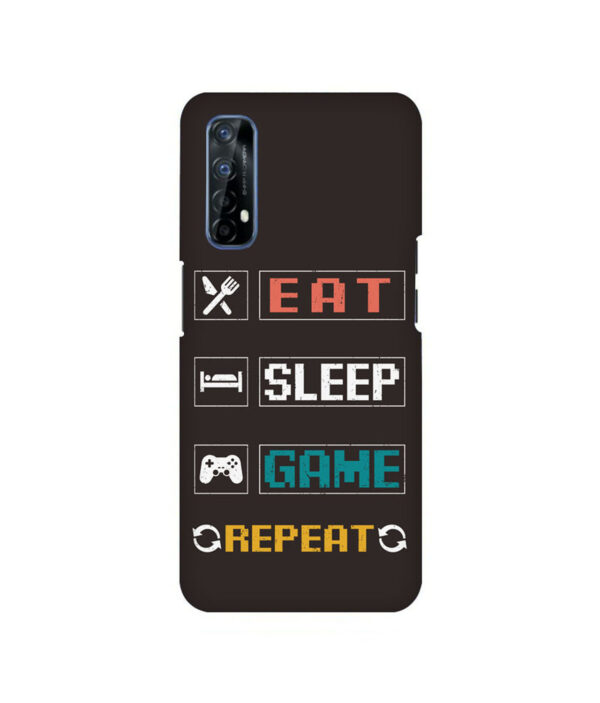 Eat Sleep Game REALME 7 Back Cover