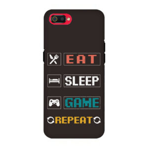 Eat Sleep Game Realme C2 Back Cover