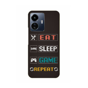 Eat Sleep Game VIVO IQOO Z6 LITE  Back Cover