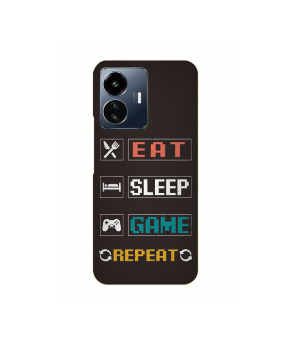 Eat Sleep Game VIVO IQOO Z6 LITE Back Cover