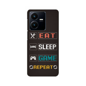 Eat Sleep Game VIVO Y22 Back Cover